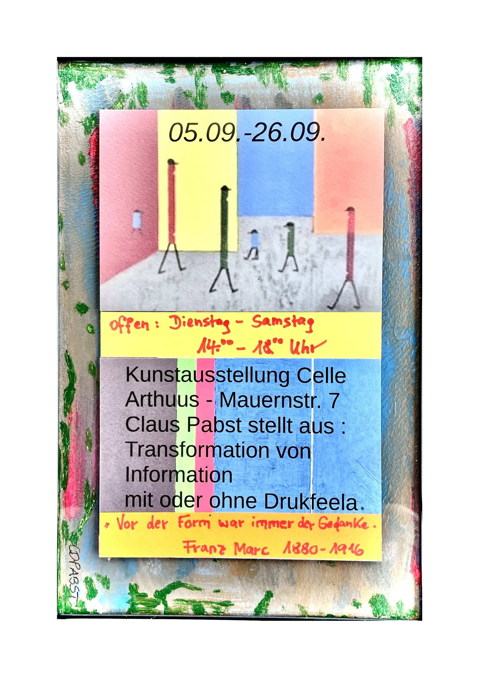 Ausstellungsplakat von Claus Pabst